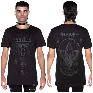 Killstar Heaven Can Wait Black Unisex Graphic Tee L